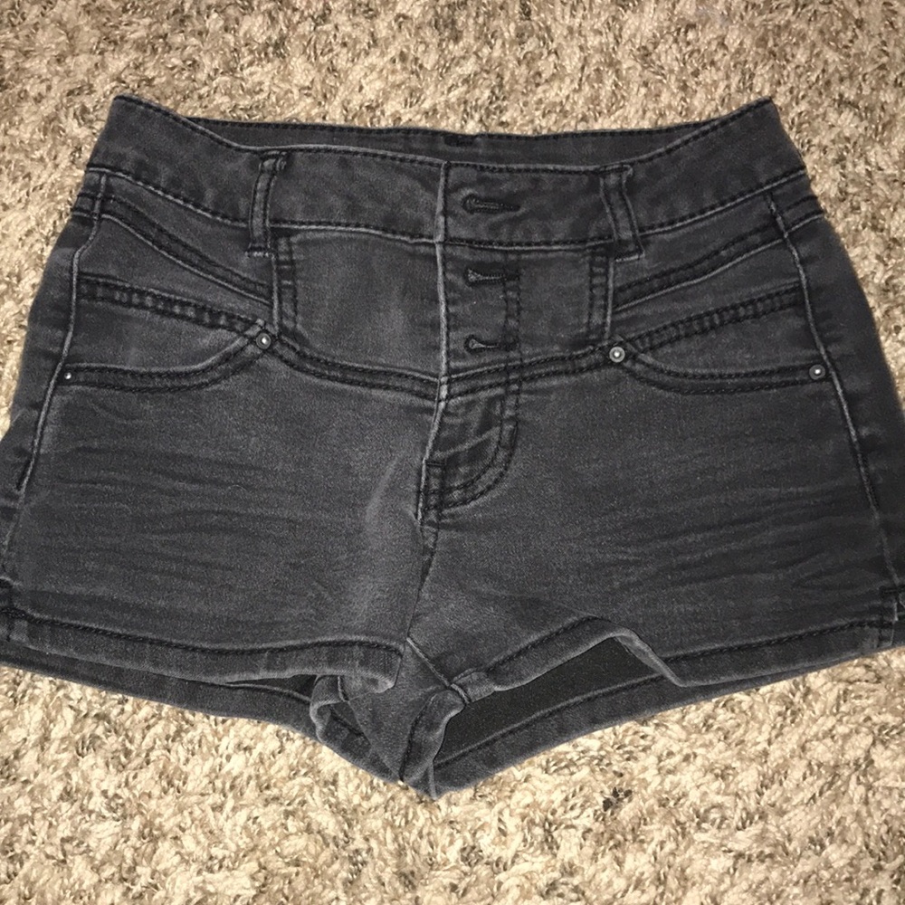 Black high waisted shorts